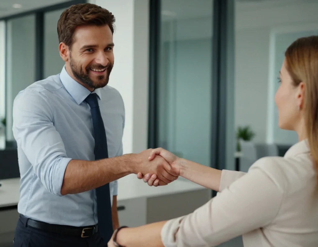 Hiring manager onboarding a new accountant at IPG Workforce Solutions