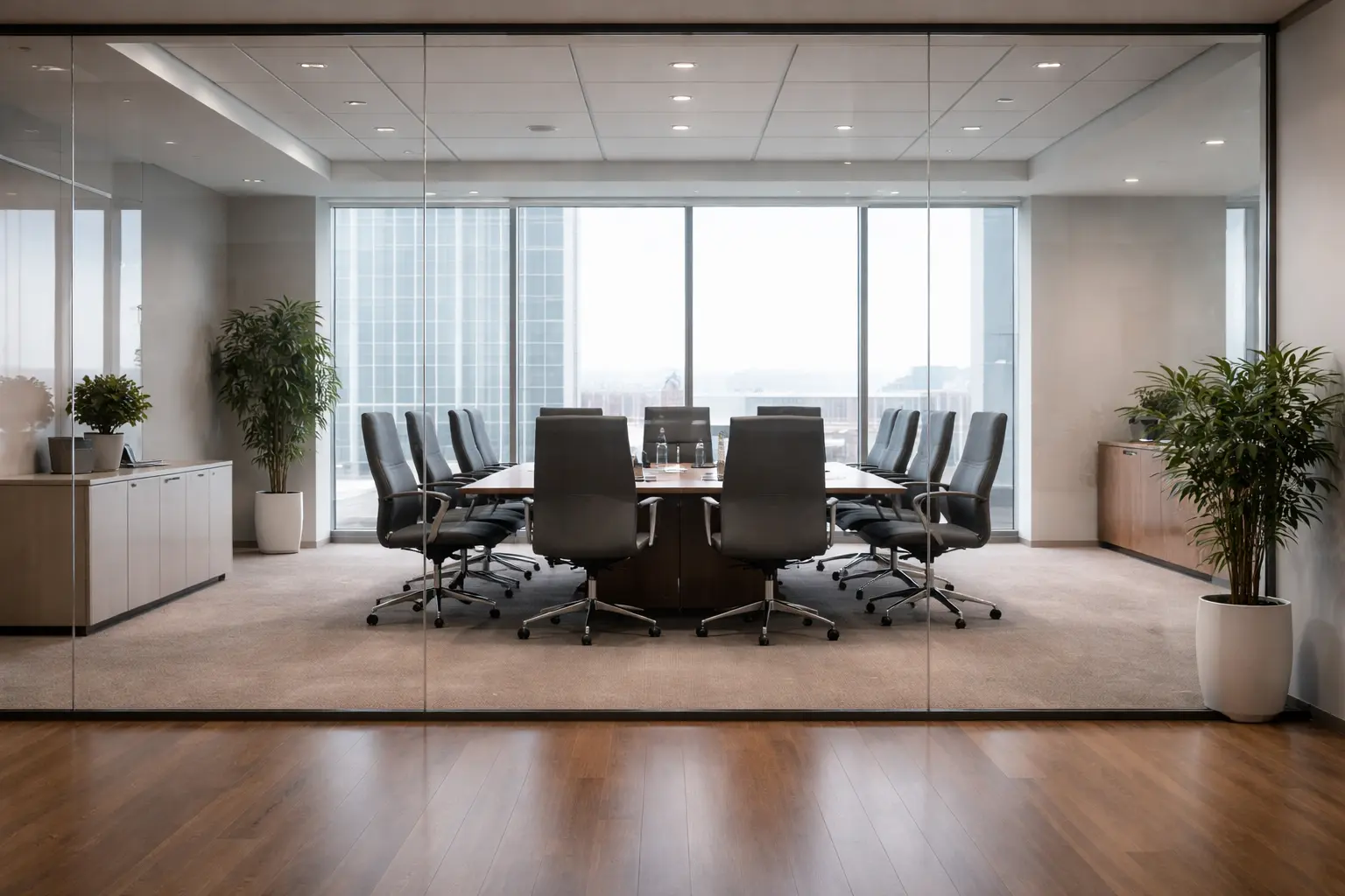 Accounting career coach Toronto workspace with financial reports and skyline view